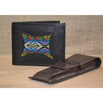 Portfel skórzany czarny męski .